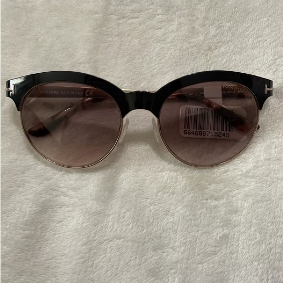 Tom Ford Angela TF 438 01F Unisex Round Sunglasses - Picture 8 of 12